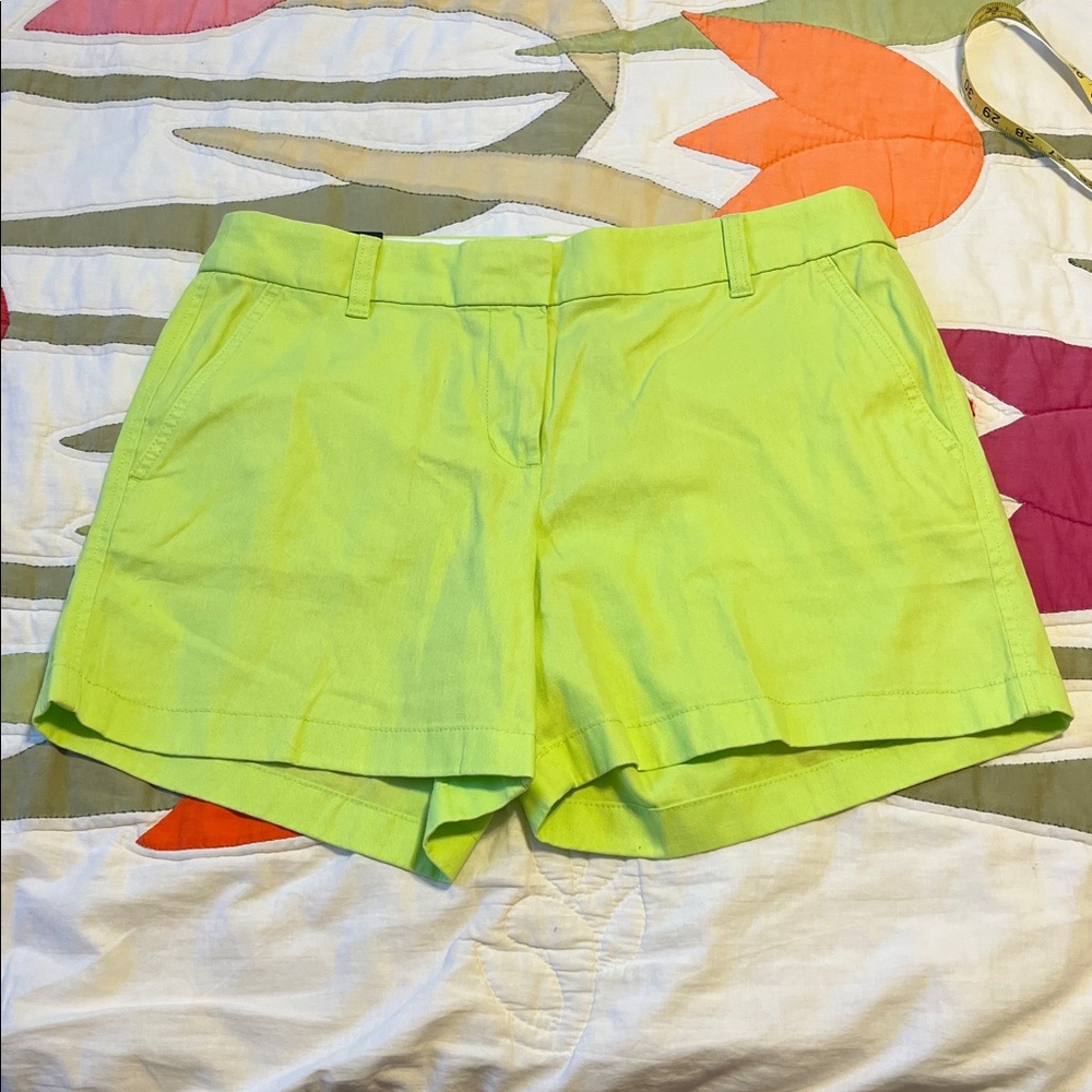 J Crew Women's Lime Green Shorts